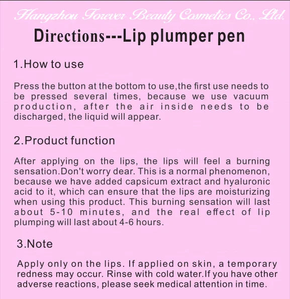 High Quality Strong Effective Rich Lip Tingling Sensation Lip Plumper Gloss with Private Label